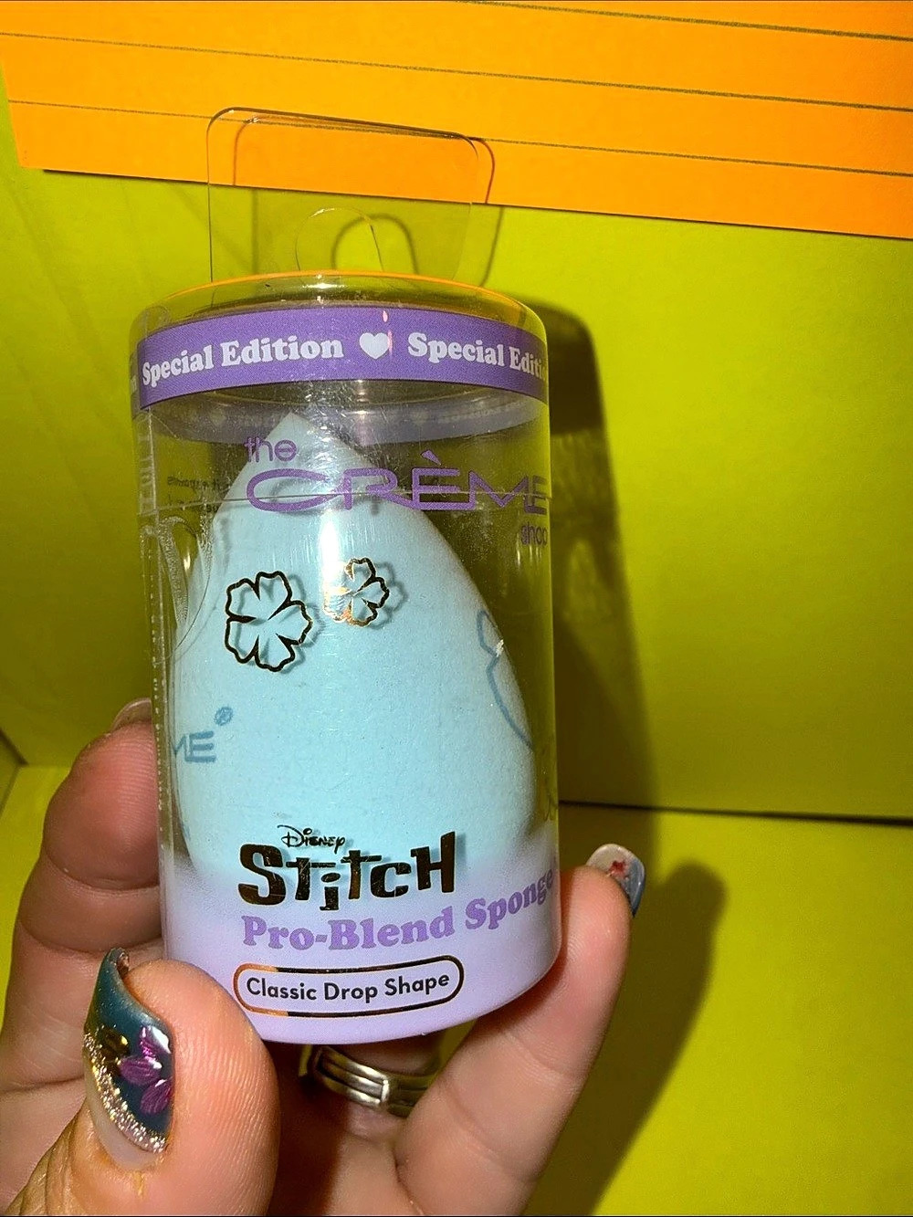 the Creme Shop Disney Stitch Pro-Blend Sponge - Classic Drop Shape Blue & Purple